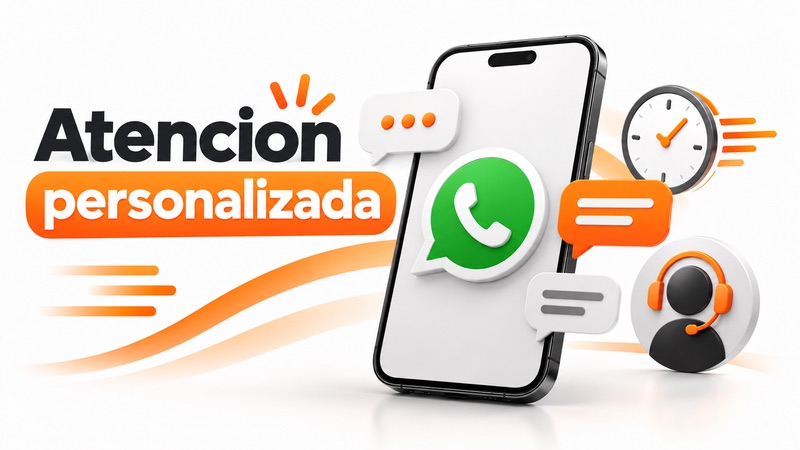 Atención personalizada por WhatsApp